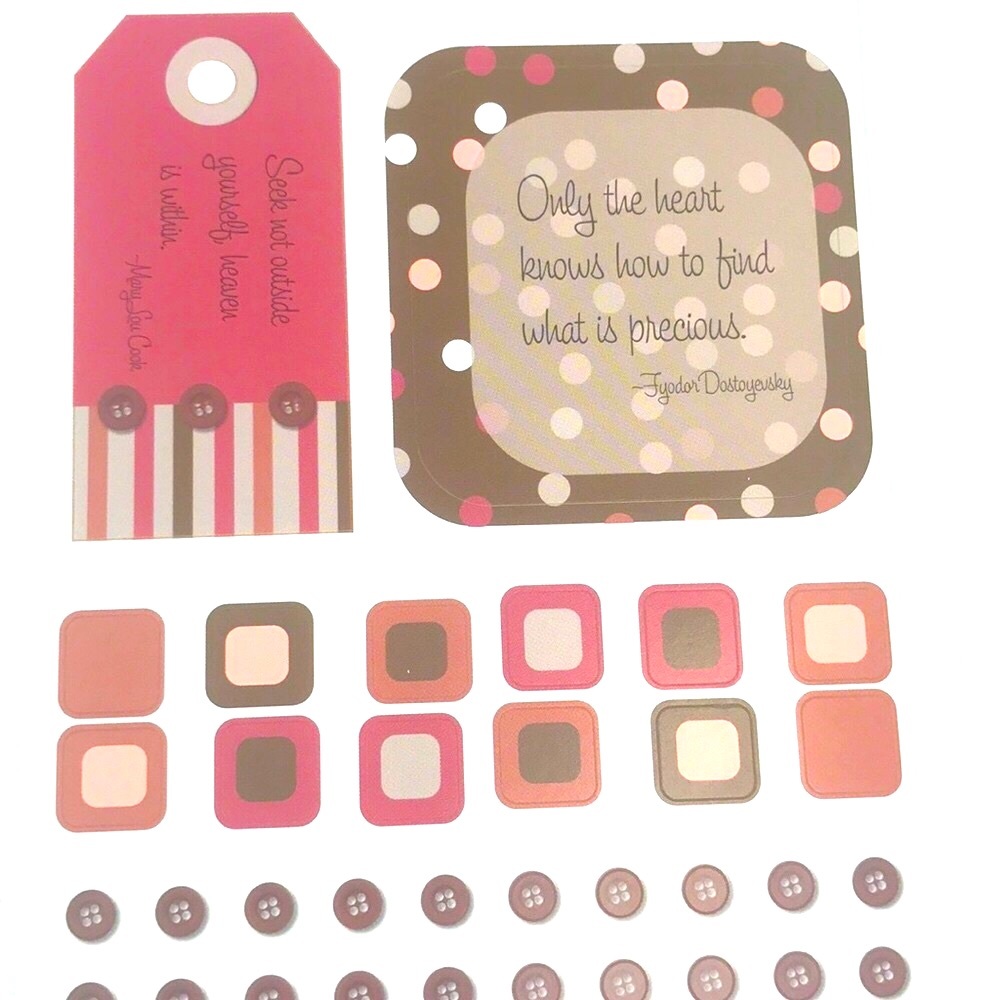 Scrapbook Peachy Sticker Set - Picture 2 of 3